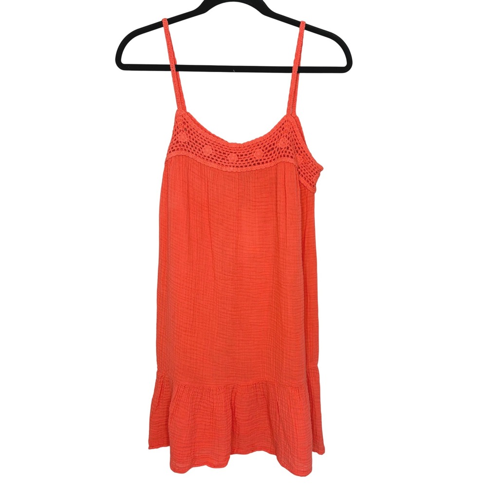 Michael Stars Emmee Double Gauze Mini Dress XS Persimmon NWT